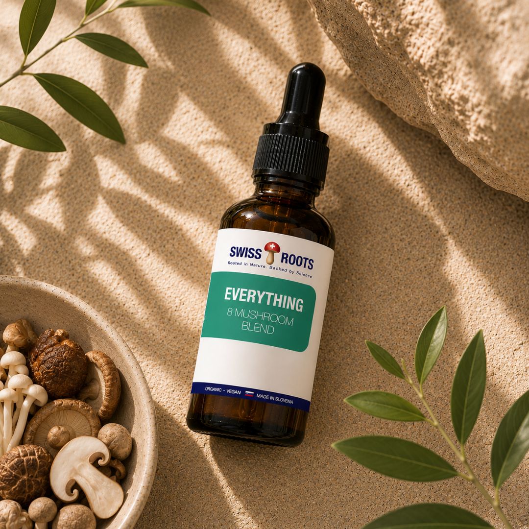 Swiss Roots™ mushroom complex, liquid mushroom extract, 30 ml