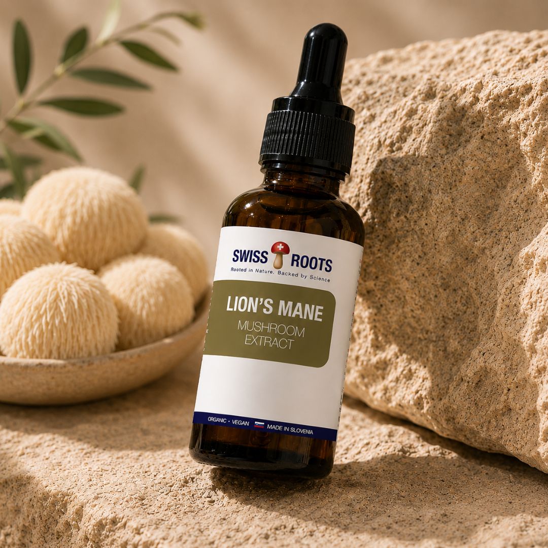 Swiss Roots™ lion’s mane, liquid mushroom extract, 30 ml