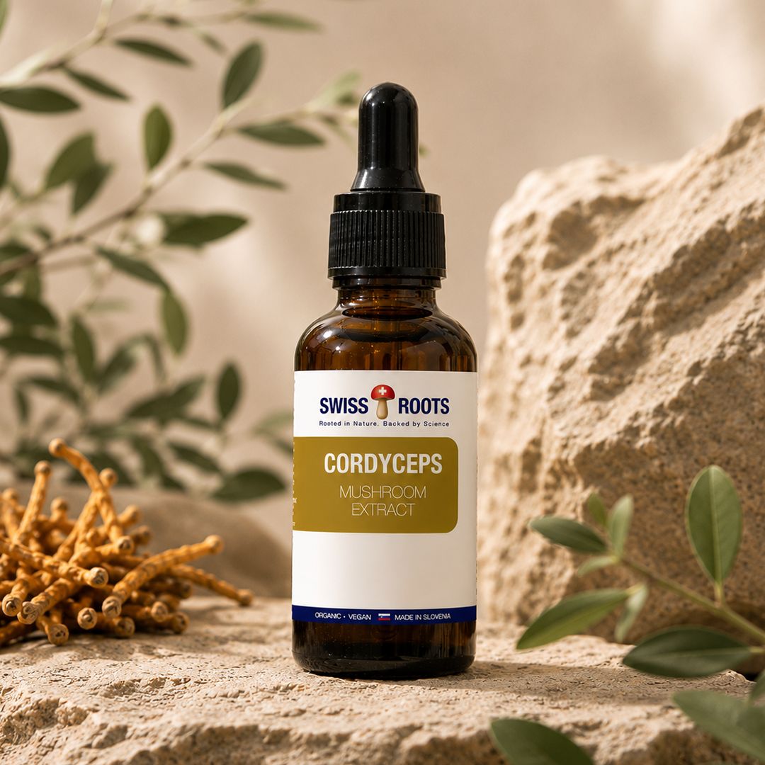 Swiss Roots™ cordyceps, liquid mushroom extract, 30 ml
