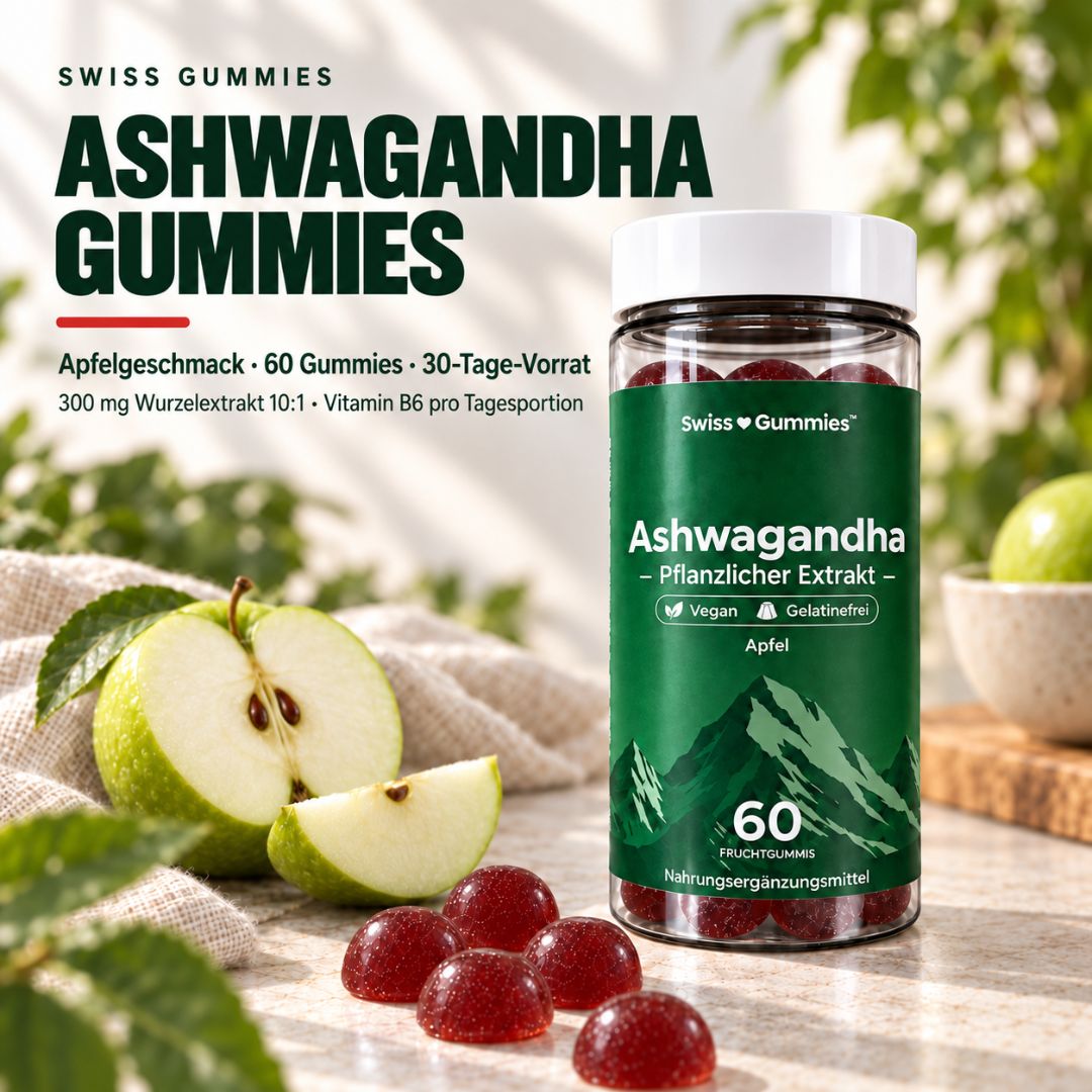 Ashwagandha – gummies with 300 mg of root extract and vitamin B6