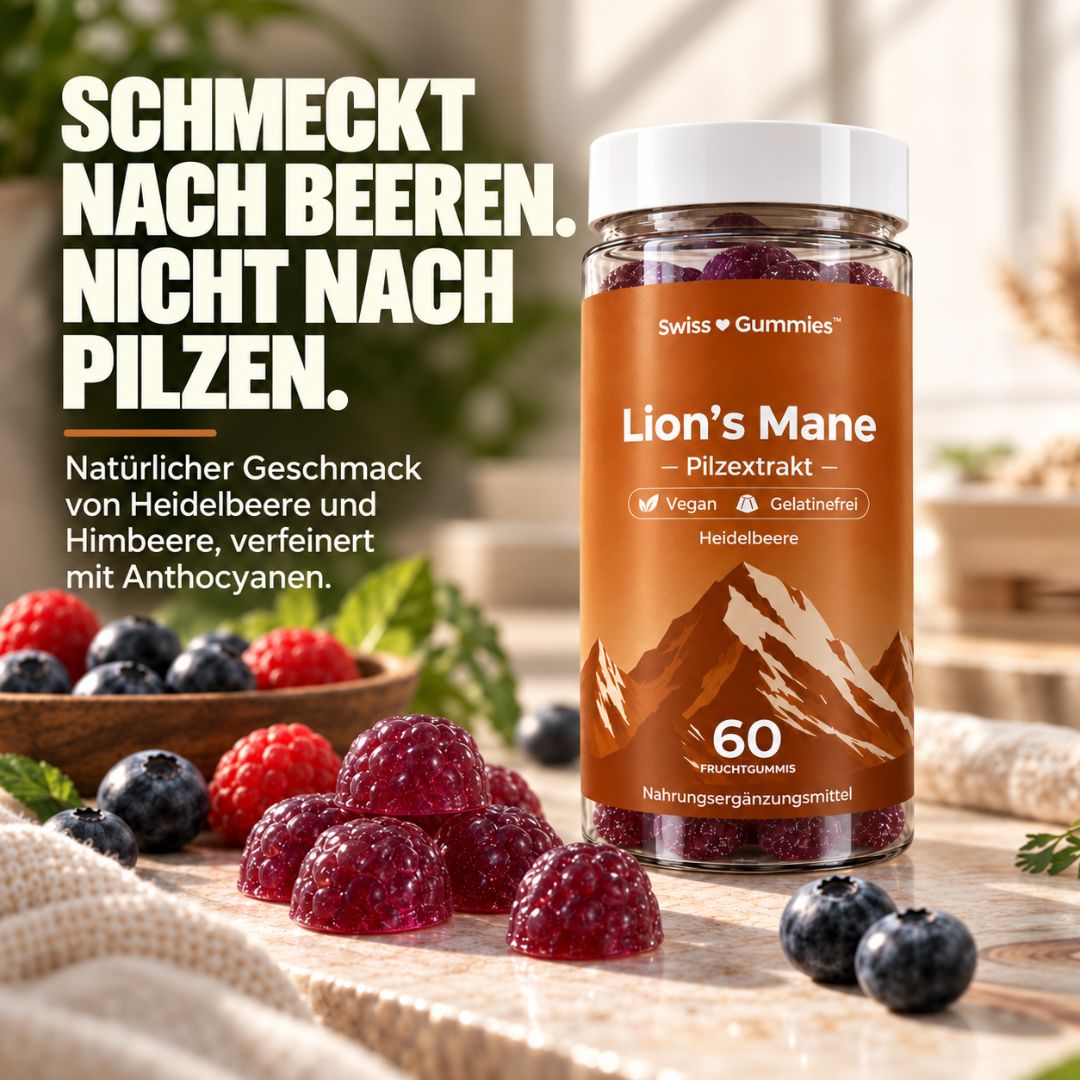 Lion’s mane – gummies with 500 mg of Hericium extract