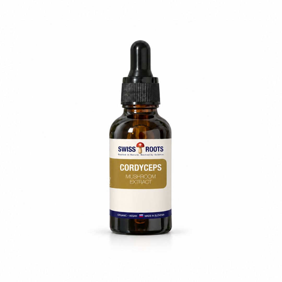 Swiss Roots™ cordyceps, liquid mushroom extract, 30 ml