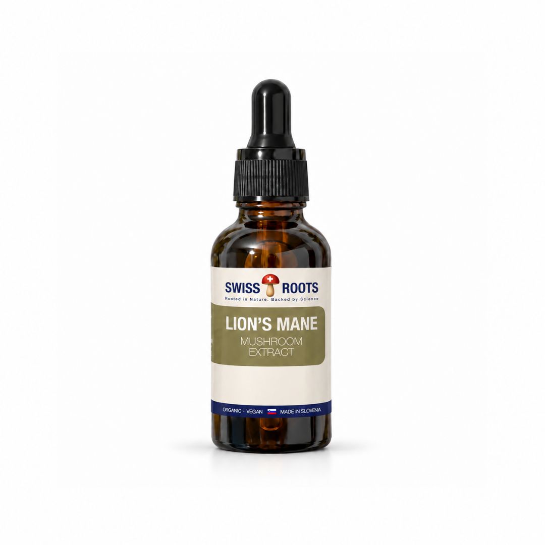 Swiss Roots™ lion’s mane, liquid mushroom extract, 30 ml