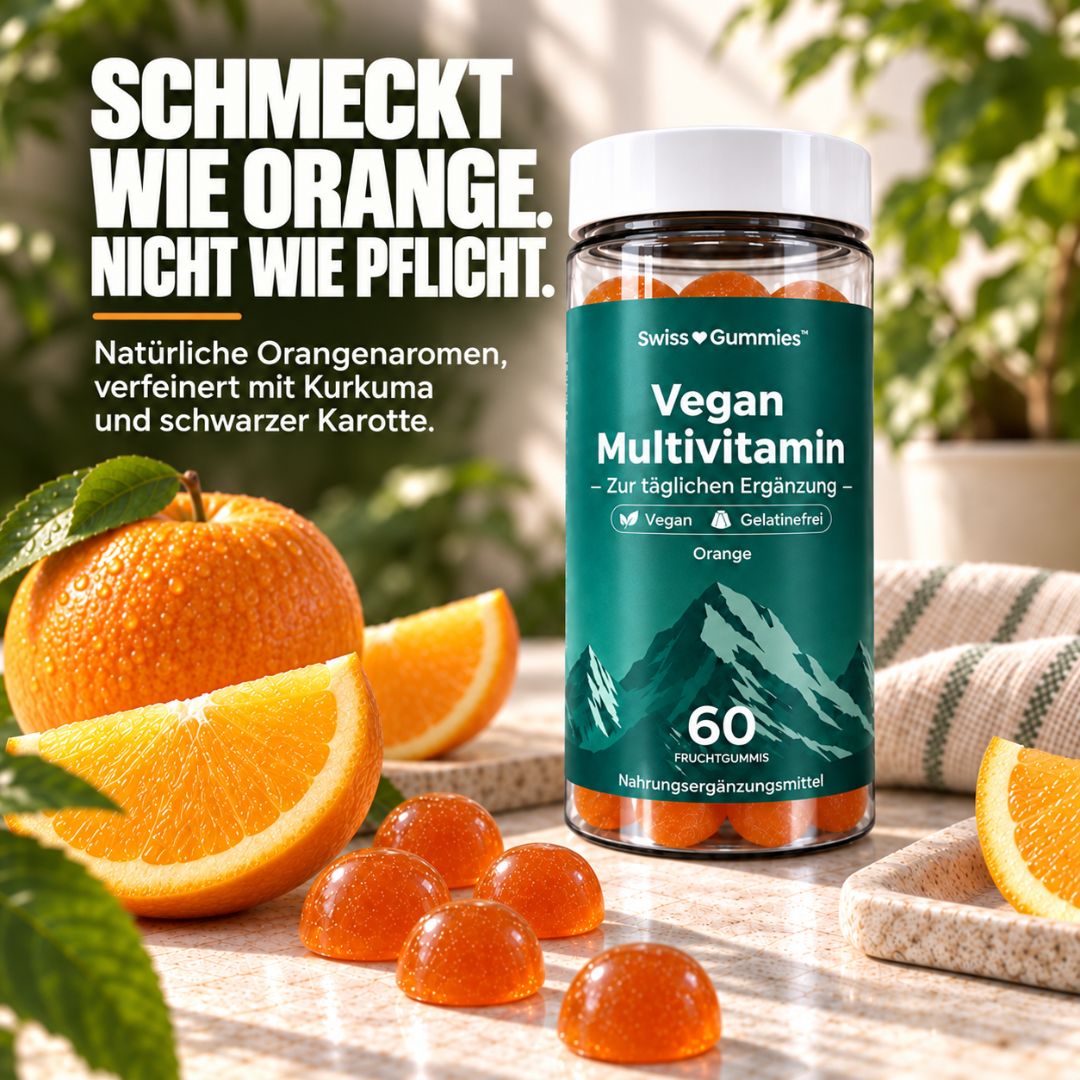 Vegan multivitamin – gummies with 7 vitamins and 2 minerals